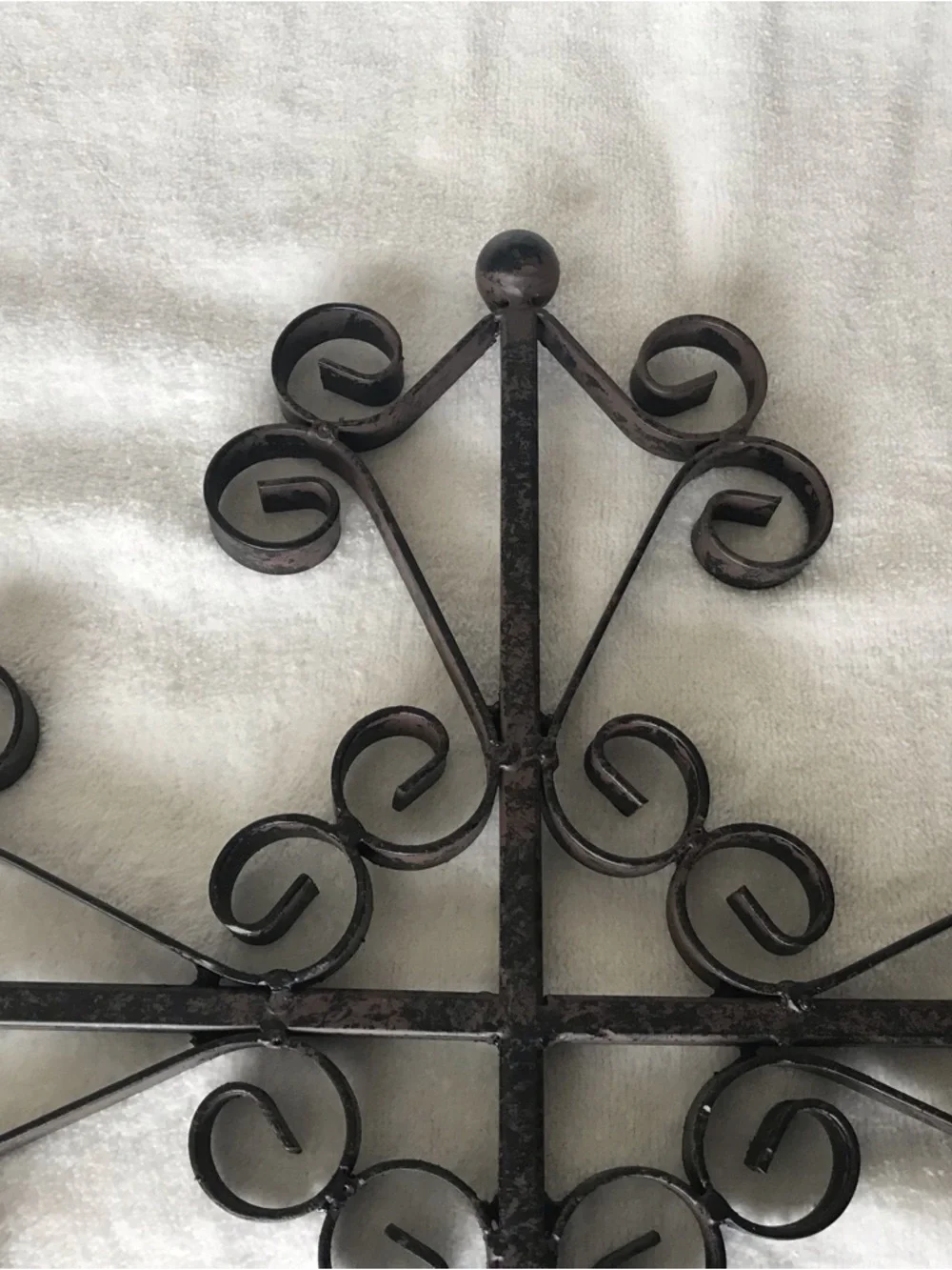 Wrought Iron Wall Cross Decor NIB